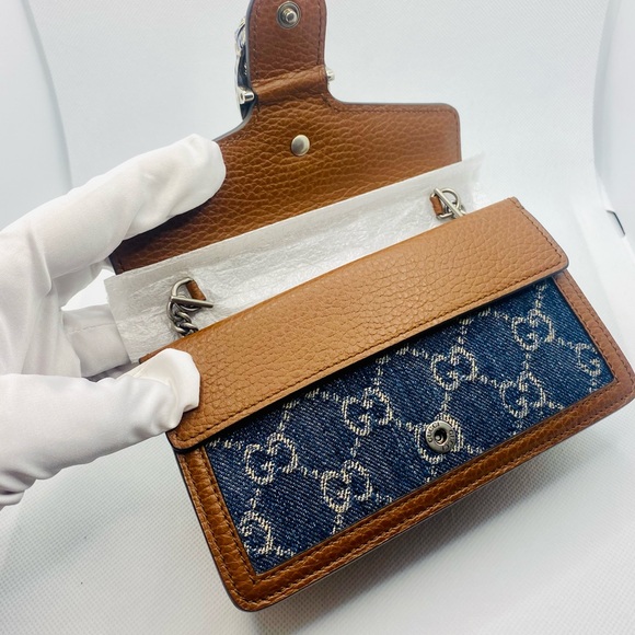 Gucci Bags New Gucci Dionysus Super Mini Denim Crossbody Bag Poshmark